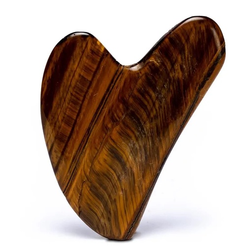 [8720088296998] Pierre de massage Oeil du tigre gua sha | 45 g; 8 cm