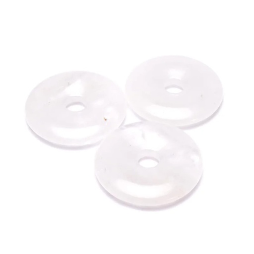 [8720088297179] Donut cristal de roche sans cordon | 5,0 cm