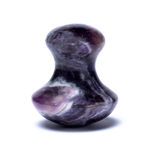 [8720088297278] Pierre de massage forme champignon améthyste | 4x3.5 cm