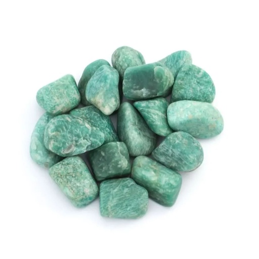 [8720088297292] Pierres polies Amazonite qualité A | ±3-6 cm; ±500 g