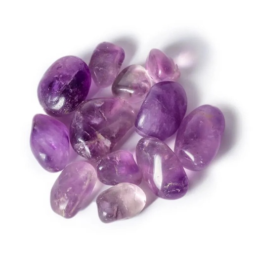 [8720088297322] Améthyste polie de qualité A | ±3-8 cm; ±500 g