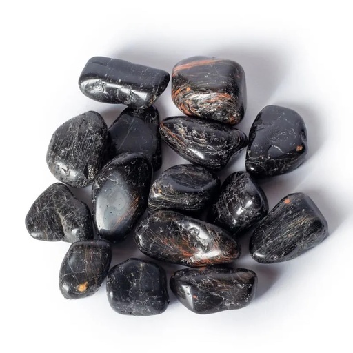 [8720088297353] Pierres polie tourmaline noire de qualité B | 5x8cm; 500g