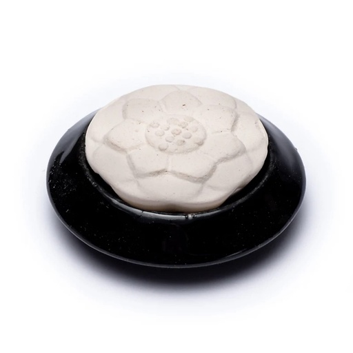 [8720088297803] Diffuseur en pierre aromatique lotus noire | 7.5cm