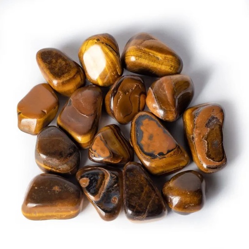 [8720088298275] Oeil du Tigre Pierres polies qualité A | ±3-8 cm; ±500 g