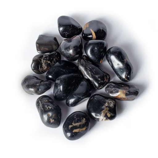 [8720088298398] Onyx Noir Pierres polies qualité A | ±3-8 cm; ±500 g