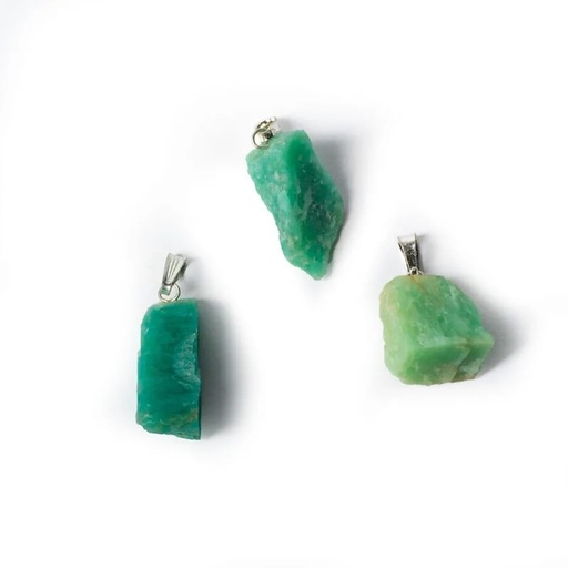 [8720088298749] Pendentif pierre précieuse amazonite | ±2.5cm