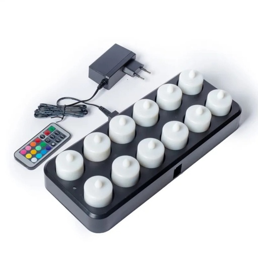 [8720088299159] Set de 12 lumières LED rechargeables