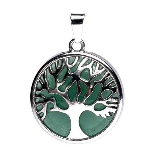 [8720088299197] Pendentif Arbre de vie avec Aventurine verte | 3cm