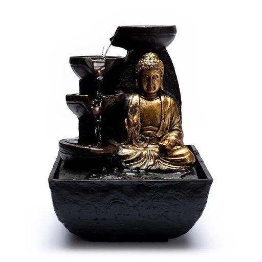 [8720088299333] Fontaine à eau Bouddha de la compassion | 13.3x13.3x17.3 cm