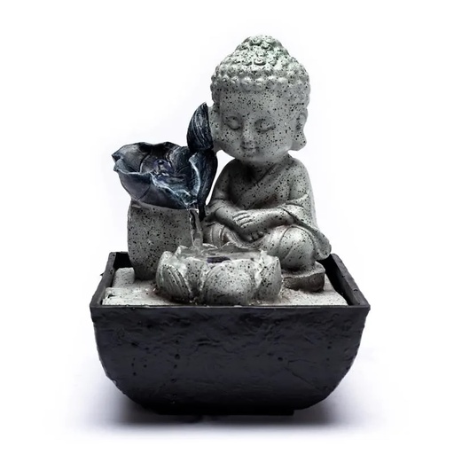 [8720088299371] Fontaine à eau Petite bouddha | 14x14x21.5cm