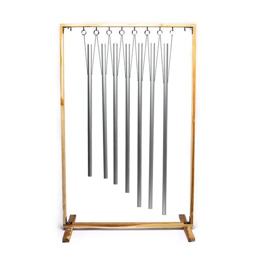 [8720088299562] Tubes carillon énergie guérison 7 Chakra support | 83x110 cm