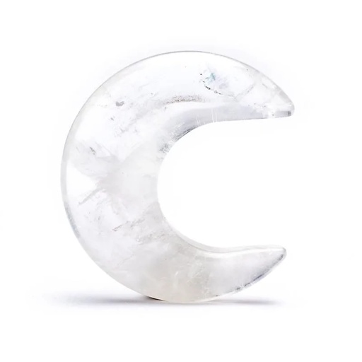 [8720088299913] Pierre en forme de lune Cristal de roche | 4 cm