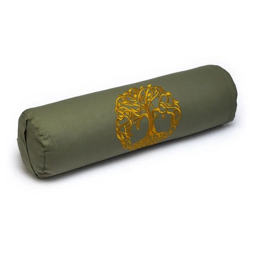 [8720512970319] Traversin rond Arbre de vie coton BIO (OCS) | 60x16cm; ±2300 g