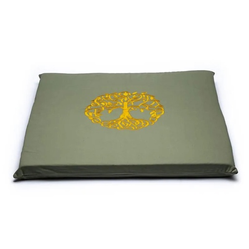 [8720512970357] Housse de tapis de méditation Arbre de vie BIO (GOTS) | 65x65x5cm; 239g
