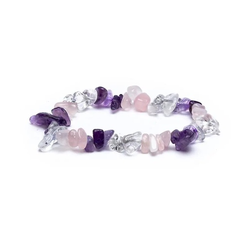 [8720512970654] Bracelet Chips triangle d'or élastique | ±0.7 cm