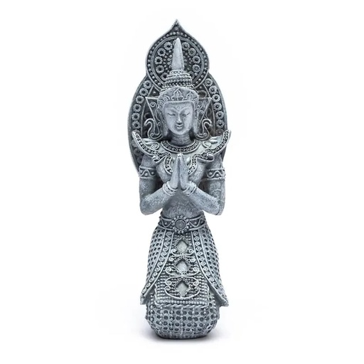 [8720512970791] Bouddha priant Thaïlande gris | 240 g; 7x8x21 cm