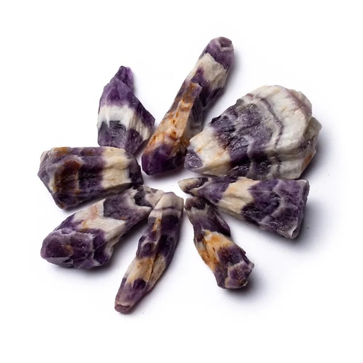 [8720512971026] Améthyste chevron brute| ±1000g; ±3-9cm