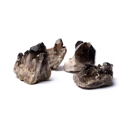 [8720512971187] Druses de quartz fumé brutes | ±400-600g; ±6-12cm