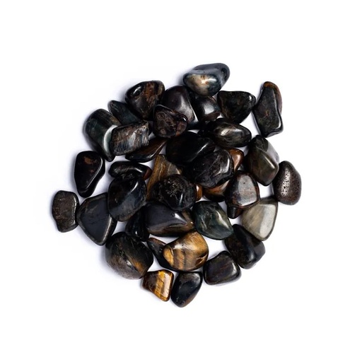 [8720512971293] Oeil de faucon pierre polie de qualité A | ±2-5 cm; ±1000 g