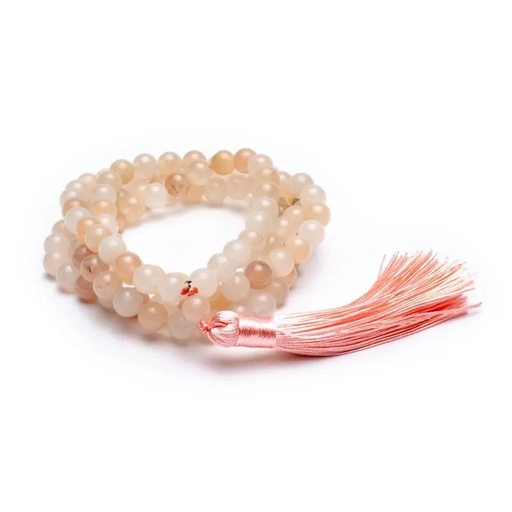 [8720512971798] Mala Aventurine rose avec pompon | 0.8cm