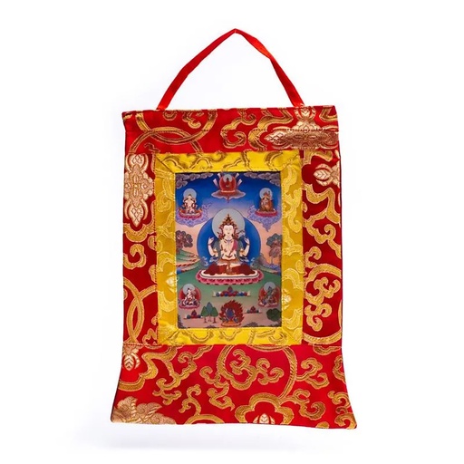 [8720512972184] Chenrezig Thangka imprimée | 29x20cm