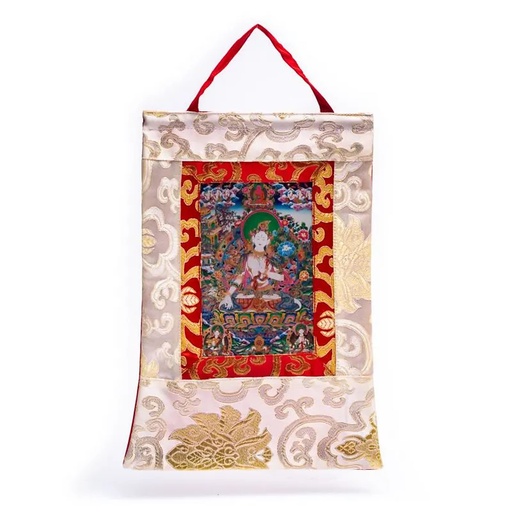 [8720512972191] Tara Blanche Thangka imprimée | 29x20cm