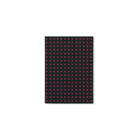 [9781439790403] Paper-Oh - Noir sur Rouge - A4 - Ligné