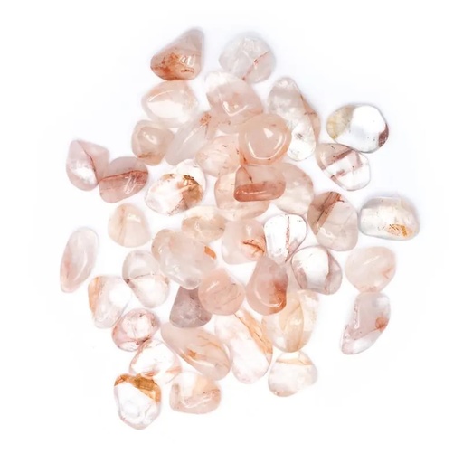 [8720512973419] Quartz hématite pierres roulées qualité A | ±500g; ±3-4cm