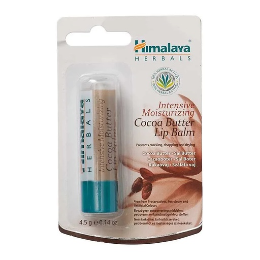 [8901138823344] Himalaya Herbals Baume à lèvres au beurre de cacao | 4.5 g