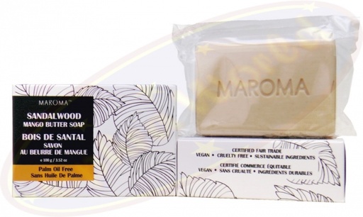 [8901186804876] Maroma Savon beurre de mangue Santal Comm. équitable