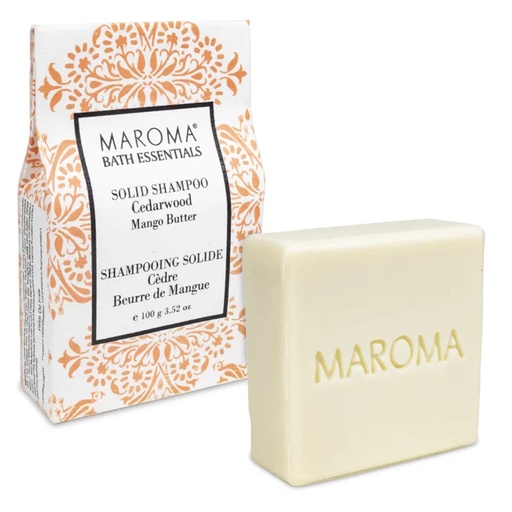 [8901186814219] Maroma Barre de shampoing solide Bois de Cèdre -- 100 g
