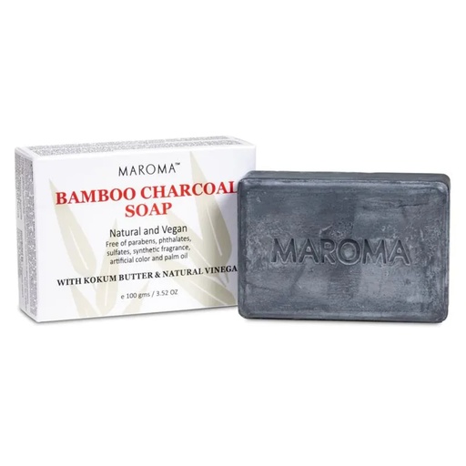 [8901186832039] Maroma Savon au charbon de bambou Comm. équitable -- 100gr