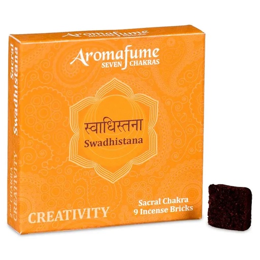 [8901362065442] Aromafume briques déncens Chakra 2°chakra | 40 g