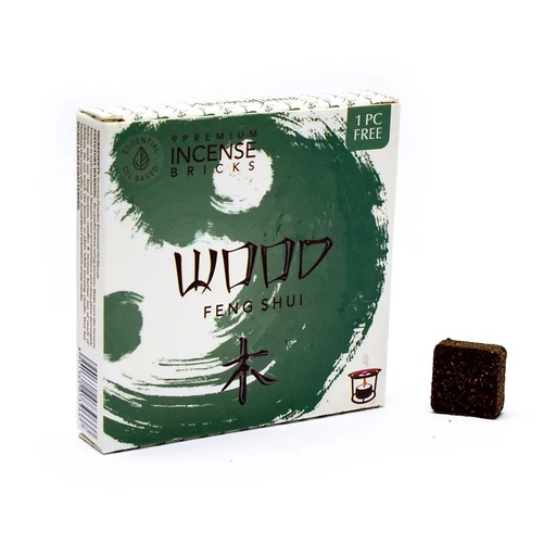 [8901362073966] Aromafume Briques déncens Feng Shui Bois | 40g
