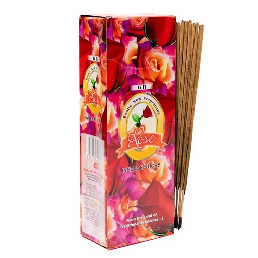 [8902276500722] Encens Rose en boite hexagonale | 20 g