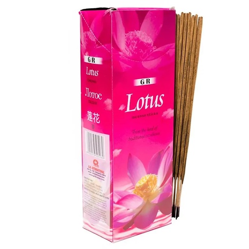 [8902276505260] Encens Lotus en boite hexagonale | 20 g