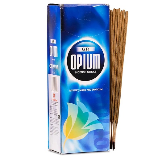 [8902276505307] Encens Opium en boite hexagonale | 20 g