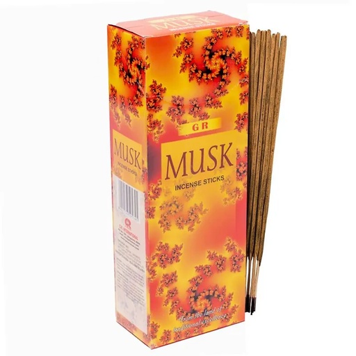 [8902276505345] Encens Musk en boite hexagonale | 20 g