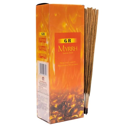 [8902276506700] Encens Myrrh en boite hexagonale | 20 g