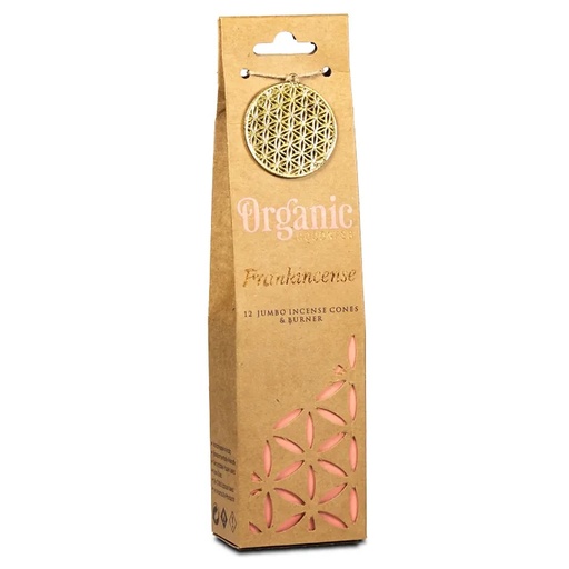 [8903833901198] Organic Goodness Cônes d'encens encens + brûleur | 72g