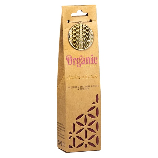 [8903833901235] Organic Goodness Cônes déncens Oudh + brûleur | 72g