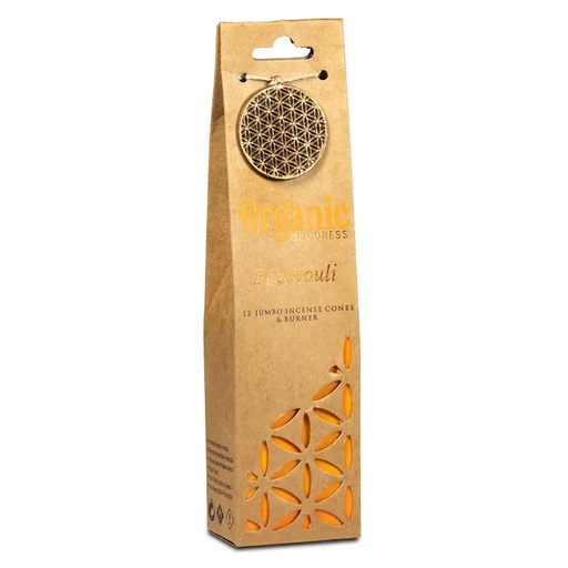 [8903833901242] Organic Goodness Cônes déncens Patchouli  brûleur | 72g