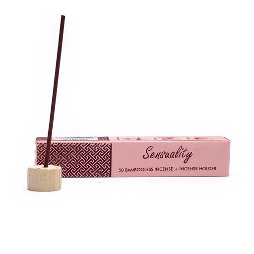 [8903833905301] Encens aux herbes sans bambou avec support Sensuality | 34 g