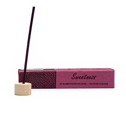 [8903833905325] Encens aux herbes sans bambou avec support Sweetness | 34 g