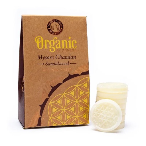 [8903833909194] Pastilles de cire à fondre santal Mysore Chandan | 40g