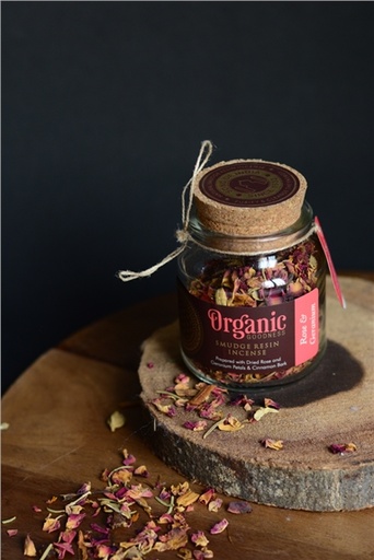 [8903833915676] Encens Résine Smudge Rose & Géranium -- 25g