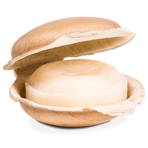 [8904120906667] Holy Lama Savon Yogi Neem & Tulsi en feuille de palmier | 100 g