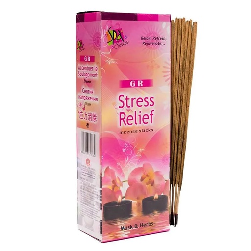 [8904143610084] Encens Stress Relief en boite hexagonale | 20 g