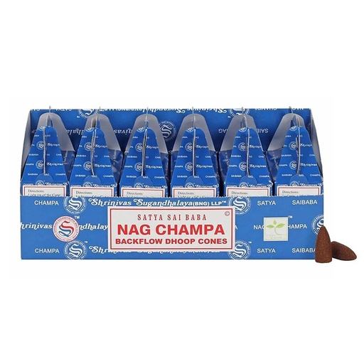 [8904245402969] Cônes d'encens à refoulement Nag Champa | 75 g