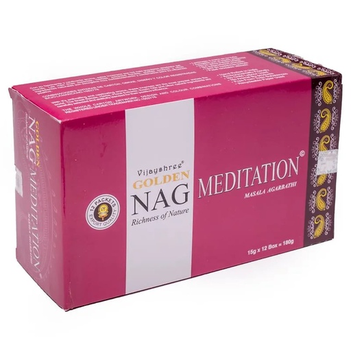 [8906022930177] Encens Golden Nag Meditation | 15 g